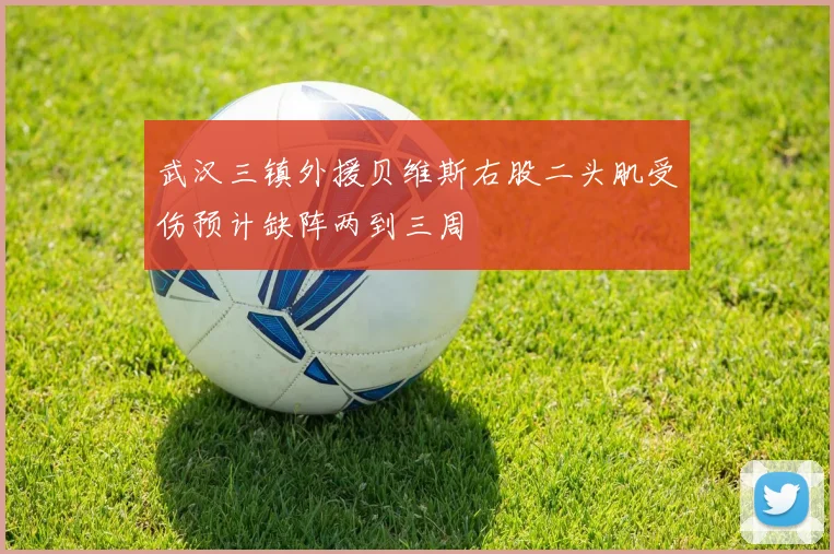武汉三镇外援贝维斯右股二头肌受伤预计缺阵两到三周